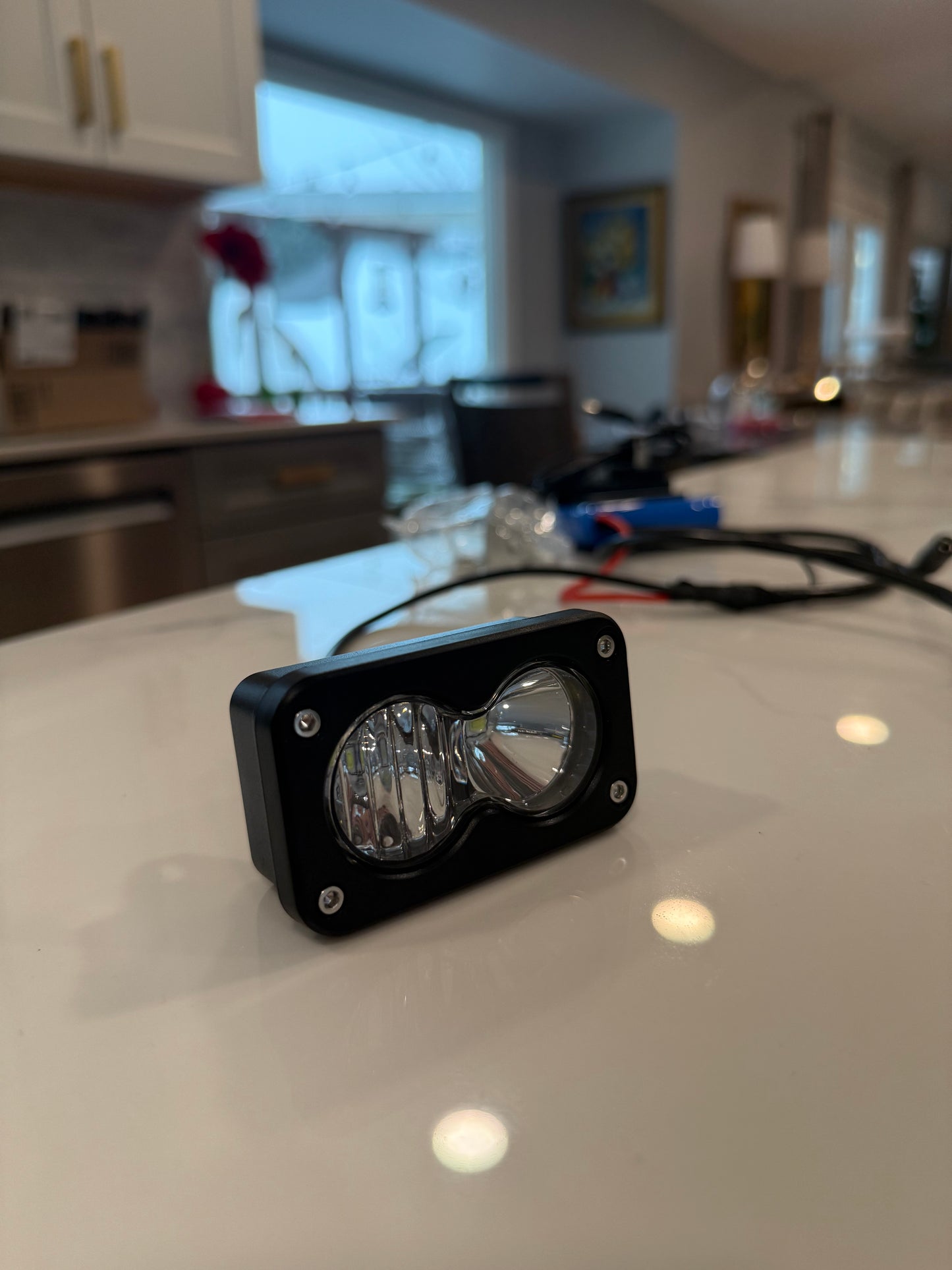 Battery Powered Baja Light (White/Clear)