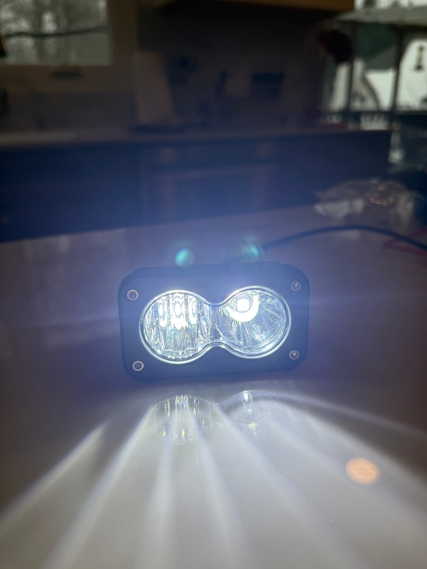 Battery Powered Baja Light (White/Clear)