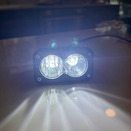 Battery Powered Baja Light (White/Clear)